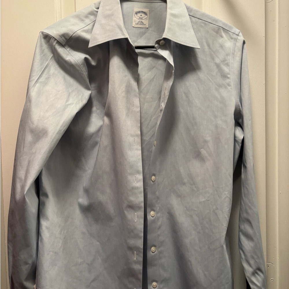 SOLD Brooks Brothers Sky Blue Fitted Shirt